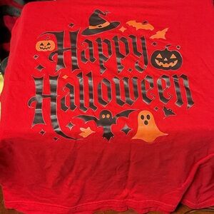 Festive Red Halloween Graphic Tee